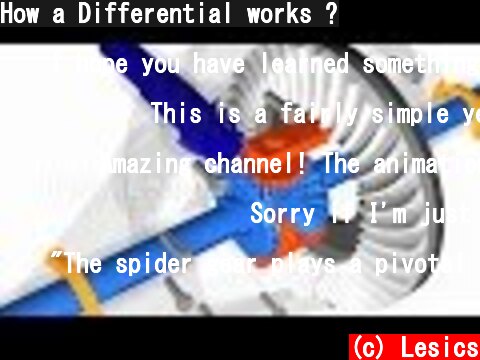 How a Differential works ?  (c) Lesics