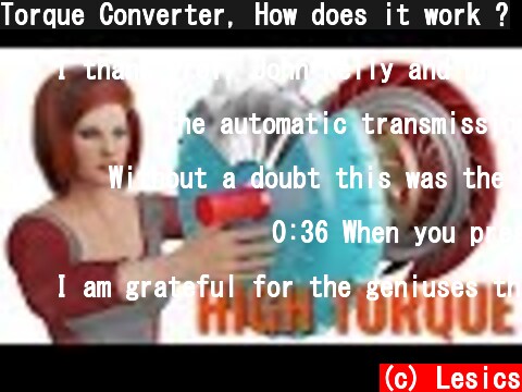 Torque Converter, How does it work ?  (c) Lesics