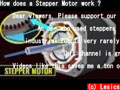 How does a Stepper Motor work ?  (c) Lesics