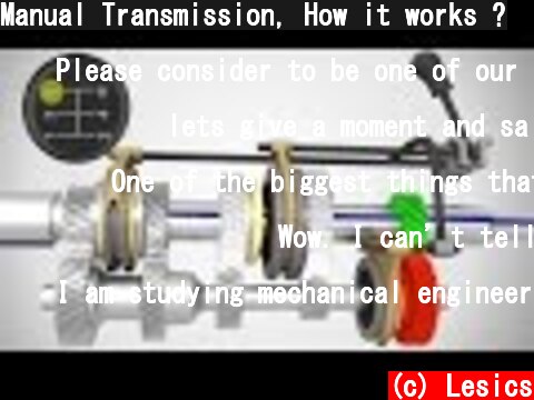 Manual Transmission, How it works ?  (c) Lesics