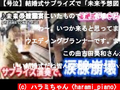 【号泣】結婚式サプライズで「未来予想図Ⅱ｣演奏したら、涙腺崩壊...😭✨【DREAMS COME TRUE】  (c) ハラミちゃん〈harami_piano〉