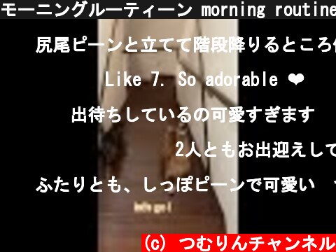 モーニングルーティーン morning routine  (c) つむりんチャンネル