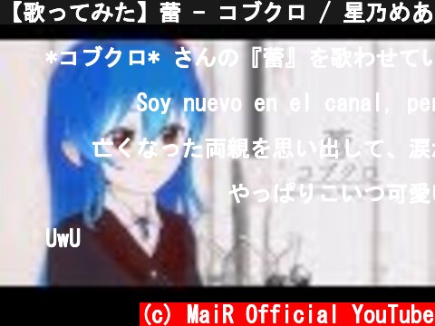 【歌ってみた】蕾 - コブクロ / 星乃めあ【オリジナルMV】  (c) MaiR Official YouTube