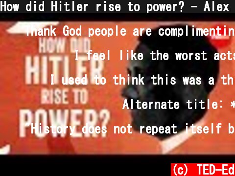 How did Hitler rise to power? - Alex Gendler and Anthony Hazard  (c) TED-Ed