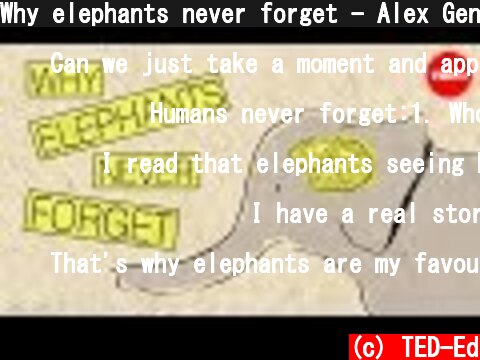 Why elephants never forget - Alex Gendler  (c) TED-Ed