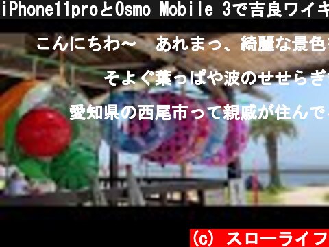 iPhone11proとOsmo Mobile 3で吉良ワイキキビーチを撮ってみた　【再編集バージョン】  (c) スローライフ