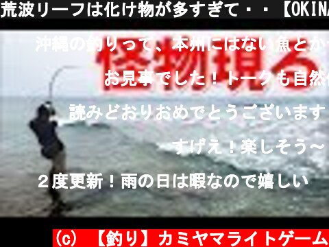 荒波リーフは化け物が多すぎて・・【OKINAWA】  (c) 【釣り】カミヤマライトゲーム