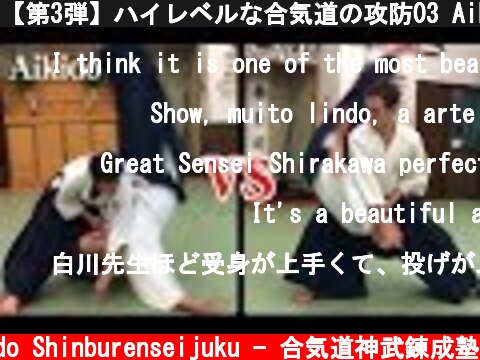 【第3弾】ハイレベルな合気道の攻防03 Aikido Dynamic Throwing to each other part3  (c) Aikido Shinburenseijuku - 合気道神武錬成塾