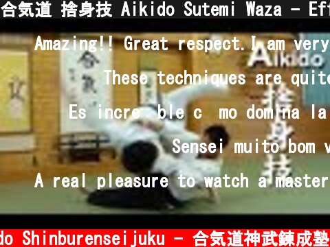 合気道 捨身技 Aikido Sutemi Waza - Effective Throwing Techniques  (c) Aikido Shinburenseijuku - 合気道神武錬成塾