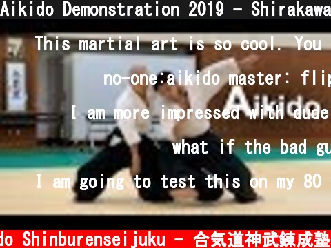 Aikido Demonstration 2019 - Shirakawa Katsutoshi shihan  (c) Aikido Shinburenseijuku - 合気道神武錬成塾