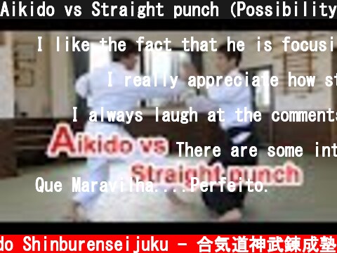 Aikido vs Straight punch（Possibility of Aikido）  (c) Aikido Shinburenseijuku - 合気道神武錬成塾