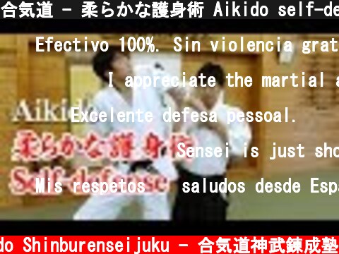 合気道 - 柔らかな護身術 Aikido self-defense techniques  (c) Aikido Shinburenseijuku - 合気道神武錬成塾