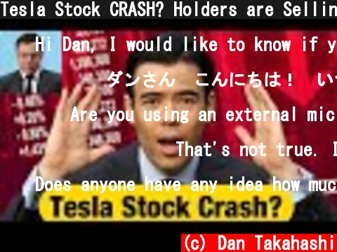 Tesla Stock CRASH? Holders are Selling and Stock Split Danger?  (c) Dan Takahashi