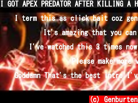 I GOT APEX PREDATOR AFTER KILLING A HACKER!!! Apex Legends Season 10  (c) Genburten