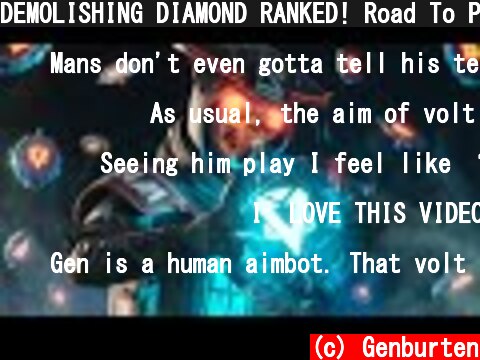 DEMOLISHING DIAMOND RANKED! Road To Predator (Apex Legends Season 9)  (c) Genburten