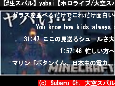 【#生スバル】yabai【ホロライブ/大空スバル】  (c) Subaru Ch. 大空スバル