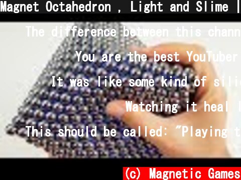 Magnet Octahedron , Light and Slime | Magnetic Games  (c) Magnetic Games