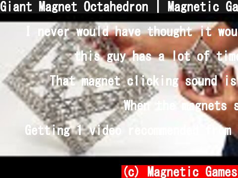 Giant Magnet Octahedron | Magnetic Games  (c) Magnetic Games