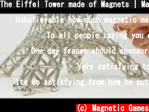 The Eiffel Tower made of Magnets | Magnetic Games  (c) Magnetic Games