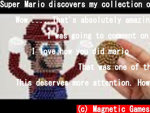Super Mario discovers my collection of magnets | Magnetic Games  (c) Magnetic Games