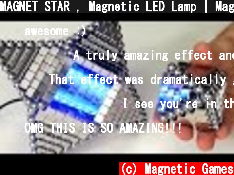 MAGNET STAR , Magnetic LED Lamp | Magnetic Games  (c) Magnetic Games