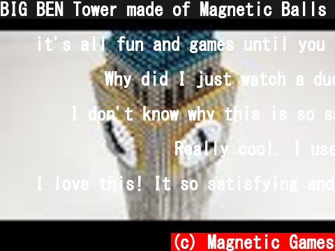 BIG BEN Tower made of Magnetic Balls | Magnetic Games  (c) Magnetic Games