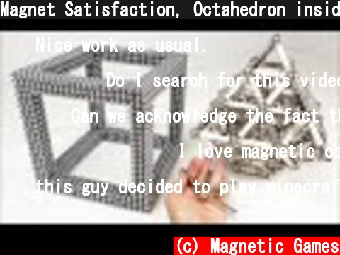 Magnet Satisfaction, Octahedron inside a CUBE | Magnetic Games  (c) Magnetic Games