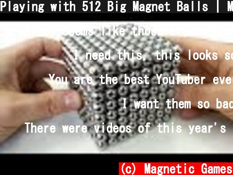 Playing with 512 Big Magnet Balls | Magnetic Games  (c) Magnetic Games