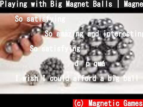Playing with Big Magnet Balls | Magnetic Games  (c) Magnetic Games