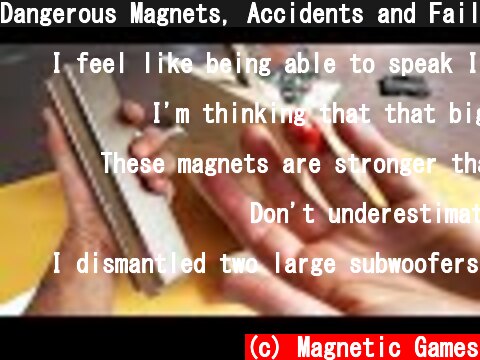 Dangerous Magnets, Accidents and Fails | Magnetic Games  (c) Magnetic Games