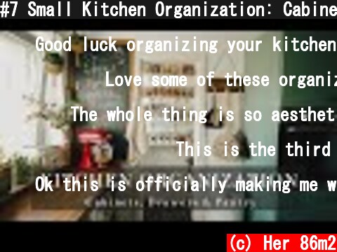 #7 Small Kitchen Organization: Cabinets, Drawers & Pantry  (c) Her 86m2