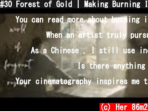 #30 Forest of Gold | Making Burning Incense at Home  (c) Her 86m2