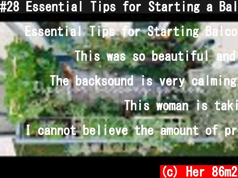 #28 Essential Tips for Starting a Balcony Vegetable Garden | Urban Gardening  (c) Her 86m2