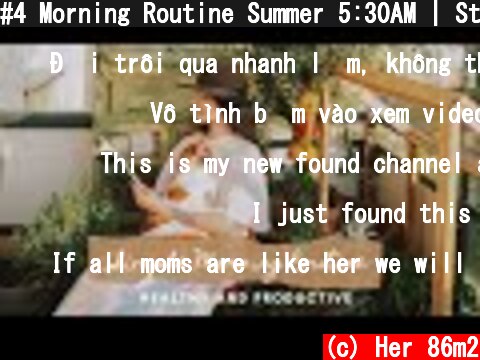 #4 Morning Routine Summer 5:30AM | Stay Productive when work from Home  (c) Her 86m2