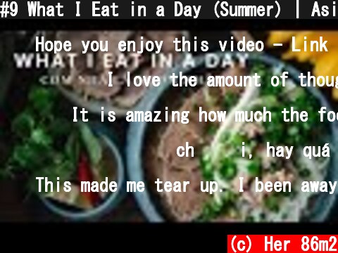 #9 What I Eat in a Day (Summer) | Asian Home Cooking  (c) Her 86m2