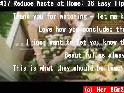 #37 Reduce Waste at Home: 36 Easy Tips | Sustainability Starts from Home  (c) Her 86m2
