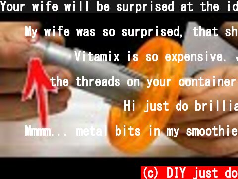Your wife will be surprised at the idea!  (c) DIY just do