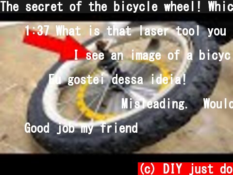 The secret of the bicycle wheel! Which not everyone knows about  (c) DIY just do