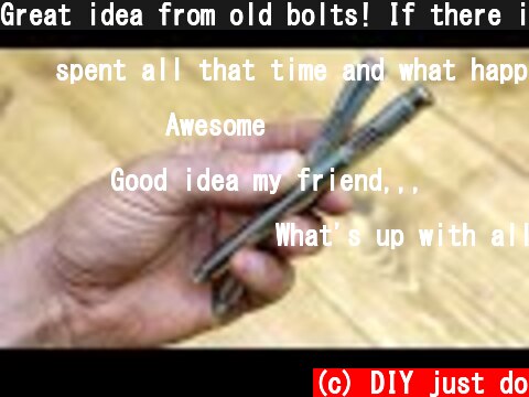 Great idea from old bolts! If there is a car, then you need this idea.  (c) DIY just do