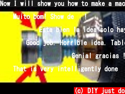 Now I will show you how to make a machine from a drill !!  (c) DIY just do