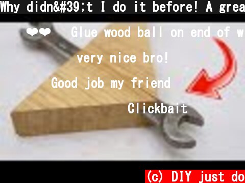 Why didn't I do it before! A great idea made of beautiful wood  (c) DIY just do