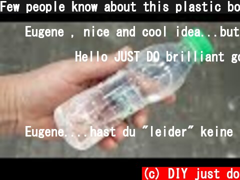 Few people know about this plastic bottle function!  (c) DIY just do