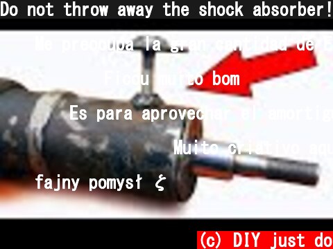 Do not throw away the shock absorber! Cool idea for self-made items  (c) DIY just do