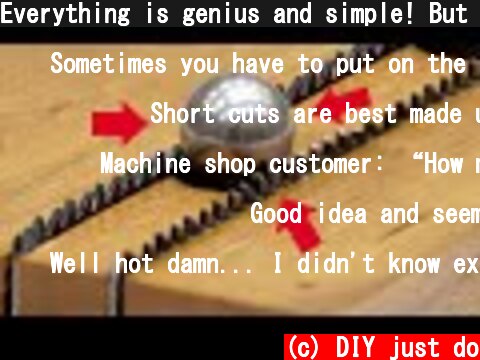 Everything is genius and simple! But no one does  (c) DIY just do