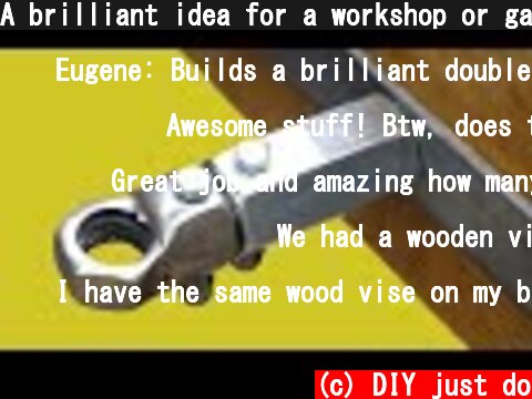 A brilliant idea for a workshop or garage!!!  (c) DIY just do