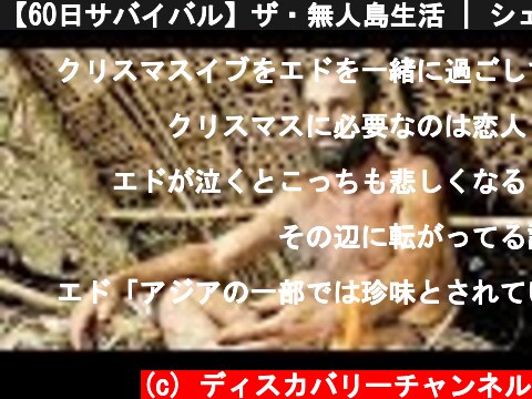 【60日サバイバル】ザ・無人島生活 | シェルター作り (ディスカバリーチャンネル)  (c) ディスカバリーチャンネル