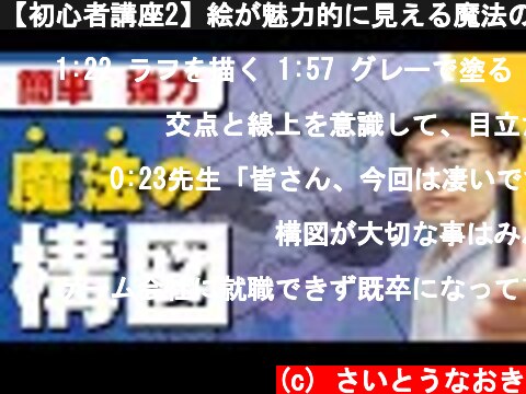 【初心者講座2】絵が魅力的に見える魔法の構図  (c) さいとうなおき