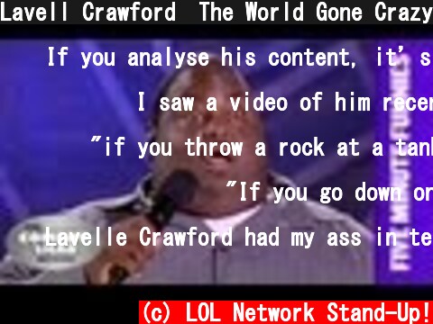Lavell Crawford⎢The World Gone Crazy⎢Shaq's Five Minute Funnies⎢Comedy Shaq  (c) LOL Network Stand-Up!