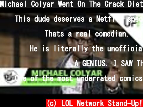 Michael Colyar Went On The Crack Diet | Def Comedy Jam | LOL StandUp!  (c) LOL Network Stand-Up!