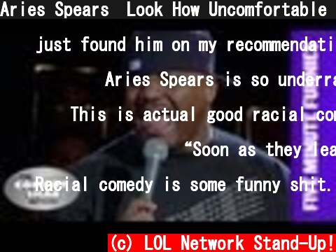Aries Spears⎢Look How Uncomfortable This White Dude Is!⎢Shaq's Five Minute Funnies⎢Comedy Shaq  (c) LOL Network Stand-Up!